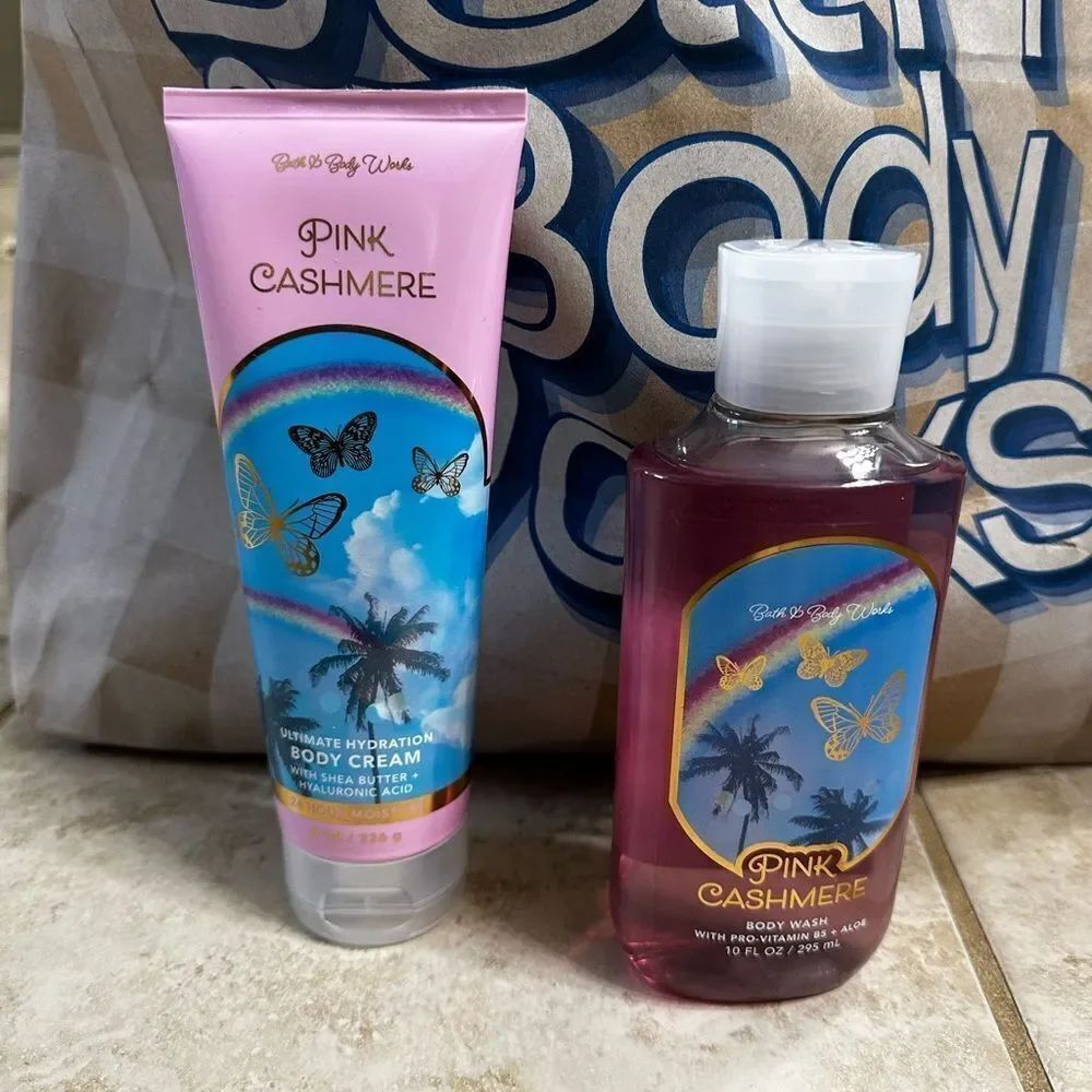 NEW Bath & Body Pink Cashmere Body Cream & Body Wash